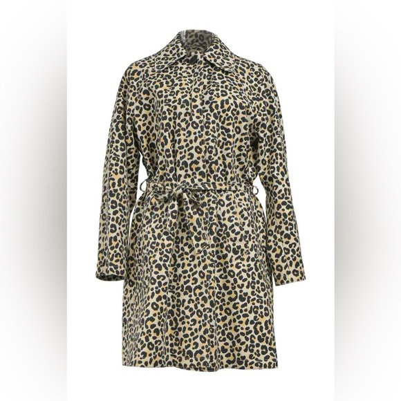 Maje Jackets & Blazers - MAJE Leopard Print Belted Coat